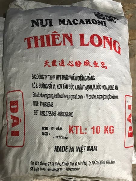 Nui dài trắng Thiên Long ( 10kg/bao )