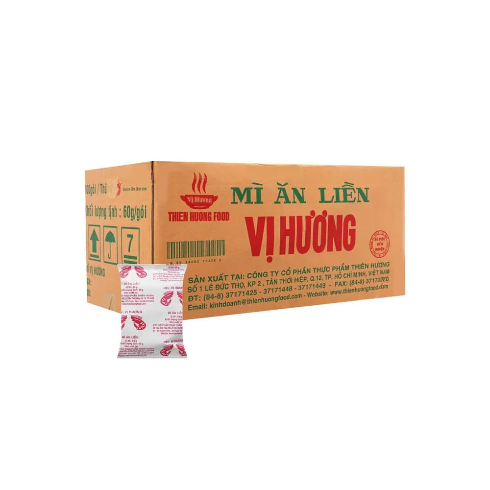 Mì giấy VH 6 Tôm 65gr/100 gói (lốc 10)