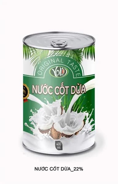 Nước cốt dừa Yolo 400ml 22 ( 12 lon/ lốc )